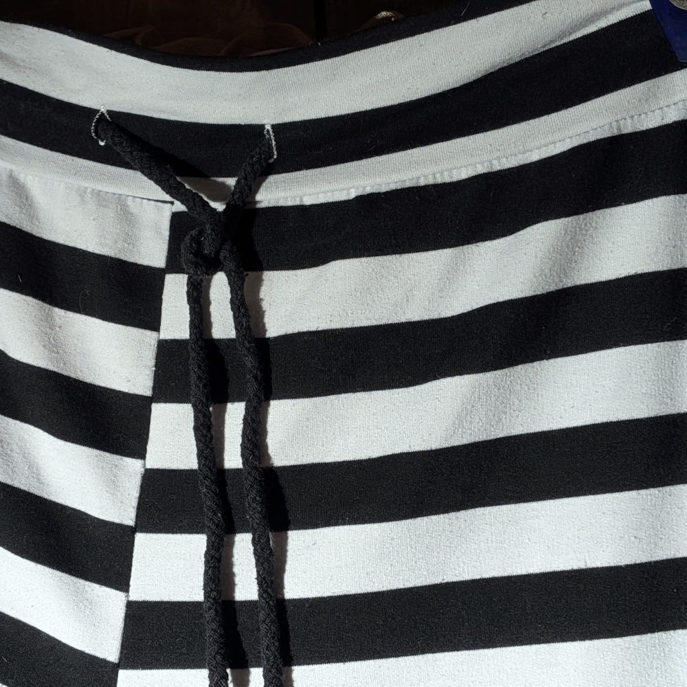 Black and White Striped Pants